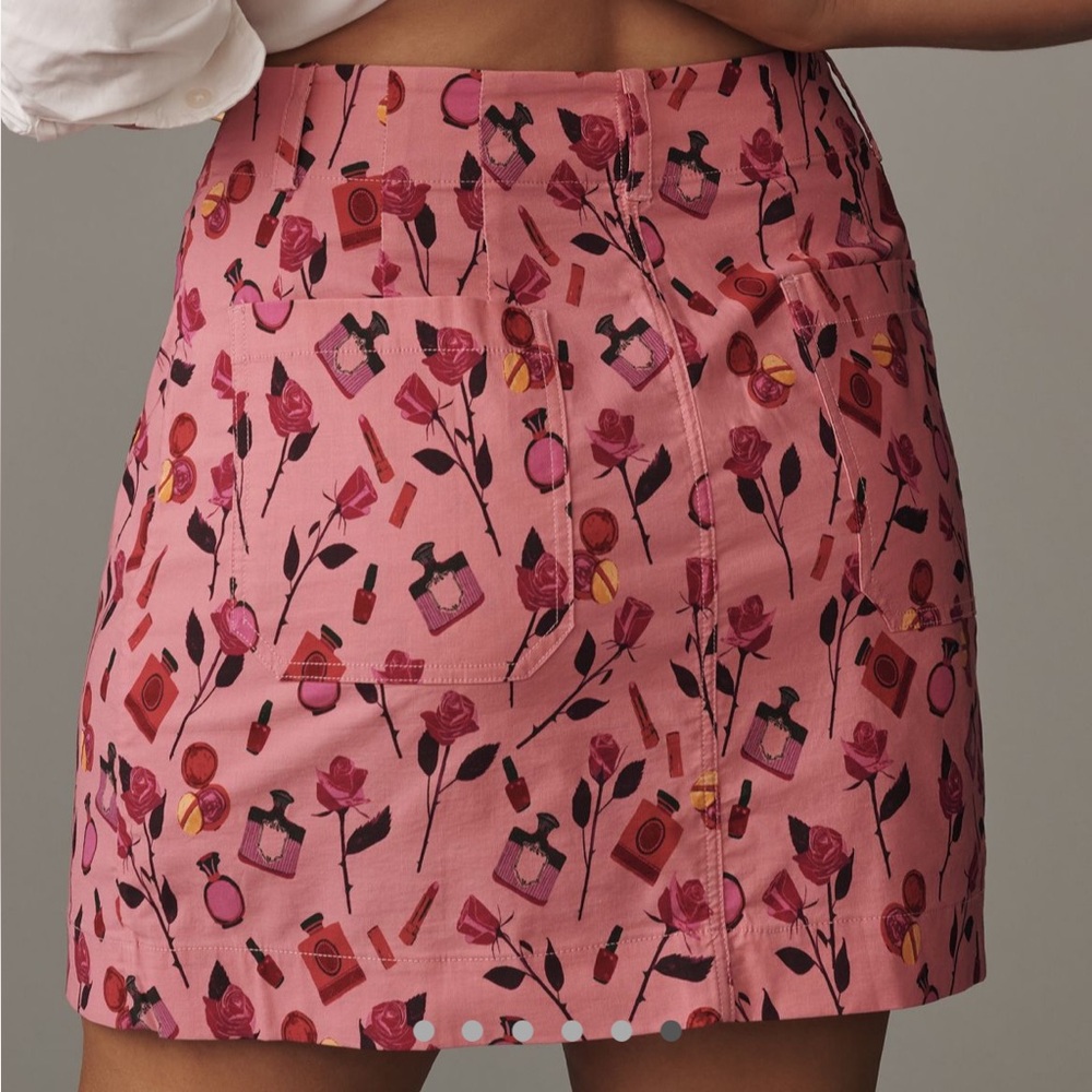 Anthropologie Anisa Makhoul Colette Mini Skirt by Maeve with pockets